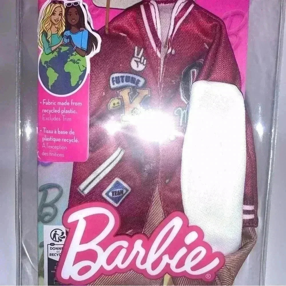 Barbie Clothes & Accessories for Ken Doll With Varsity Jacket, Shorts - Picture 12 of 12